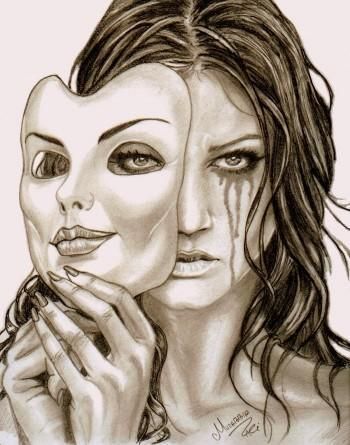 _Smile N Sad_ #Creative #Art in #sketching @Touchtalent - PIN Blogger